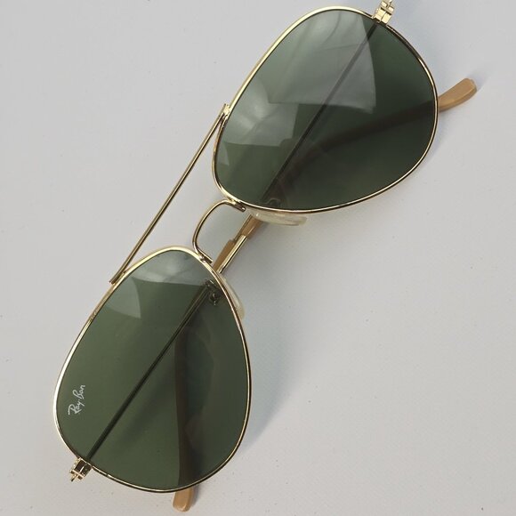 Ray-Ban Sunglasses - green glass / gold frame - Picture 1 of 6